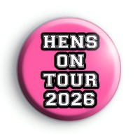 Pink Hens On Tour Hen Party Badge
