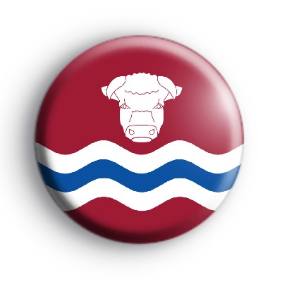 Herefordshire County Flag Button Badge