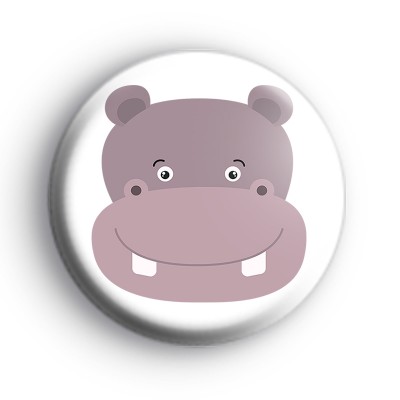 Hippo Face Badge