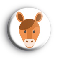 Horse Pony Face Badge