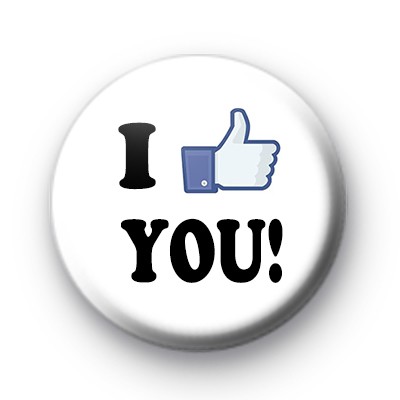 I Like You Button Badge