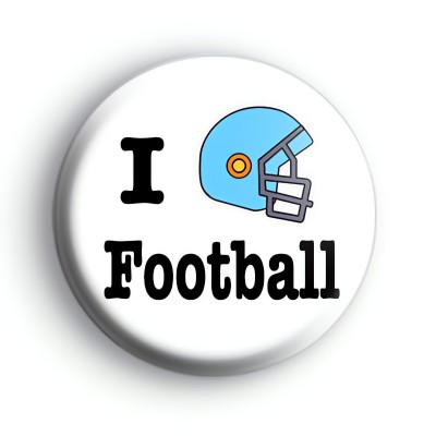 I Love American Football Badge