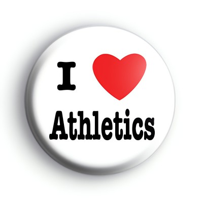 I Love Athletics Badge