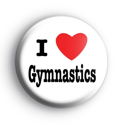 I Love Gymnastics Badge
