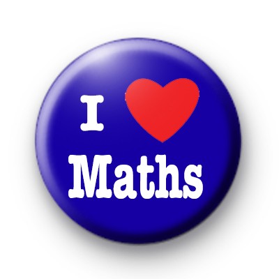 I Love Maths Blue Badges