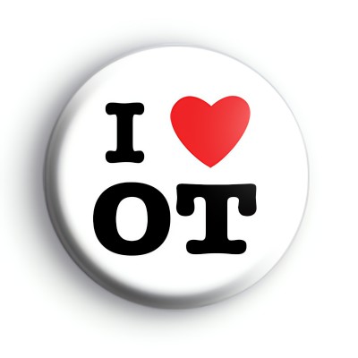 I Love OT Occupational Therapy Badge