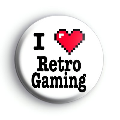 I Love Retro Gaming Badge