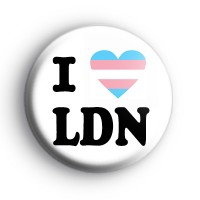 I Love LDN Transgender Heart Badge