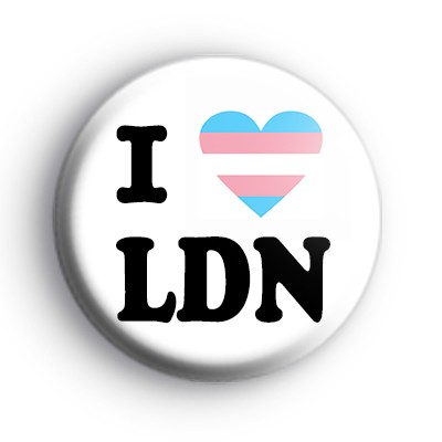 I Love LDN Transgender Heart Badge