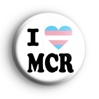 I Love MCR Transgender Heart Badge