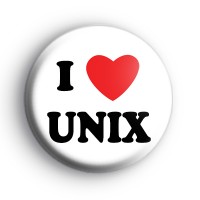 I Love Unix Badge