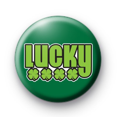 I Feel Lucky Shamrock Badges