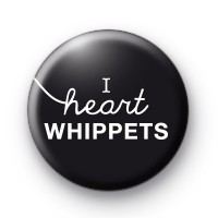 I Heart Whippets Black badge