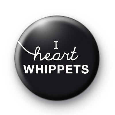 I Heart Whippets Black badge
