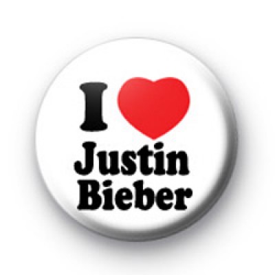 I Love Justin Bieber badge