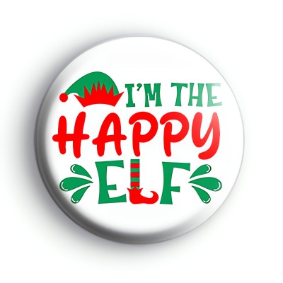 Im The Happy Elf Badge