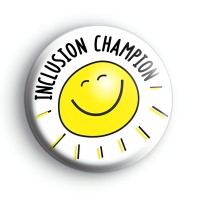 Inclusion Champion Sunshine Badge Button Badges
