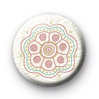 Indian Flower Pattern badge
