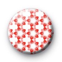Pink Petal Pattern Button Badges