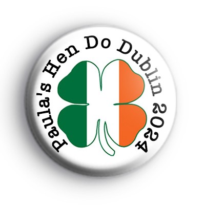 Irish Themed Hen Party Badge