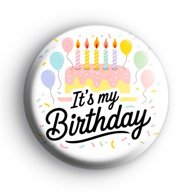 Its My Birthday Pastel Badge