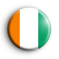 Ivory Coast Flag Button Badge Button Badges