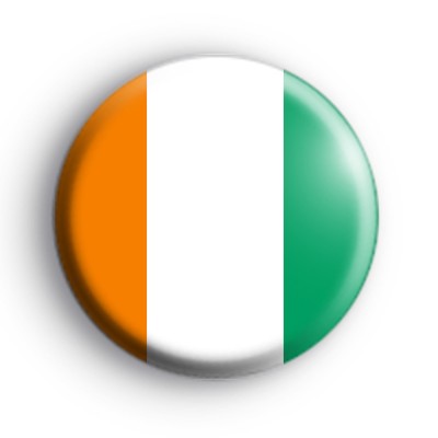 Ivory Coast Flag Button Badge