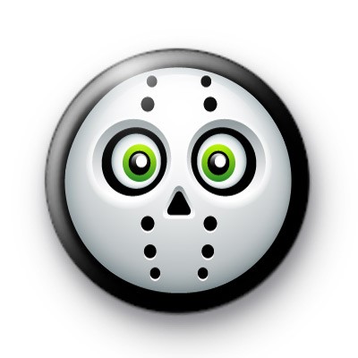 Jason Mask Button Badges
