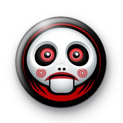 Jigsaw Saw Movie Halloween Badge
