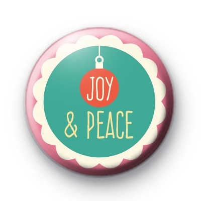 Joy & Peace Christmas Badge