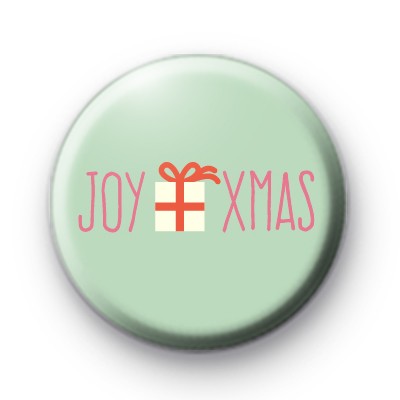 Christmas Joy Xmas Button Badge