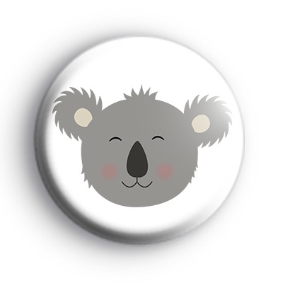 Koala Bear Face Badge
