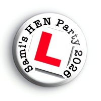 Custom L Plate Hen Badge