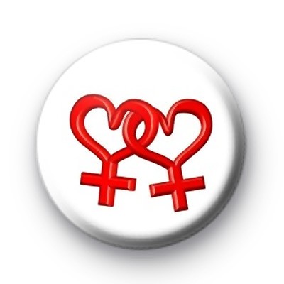 Lesbians Heart Symbol Badges