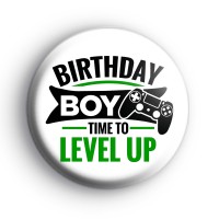 Level Up Birthday Boy Badge
