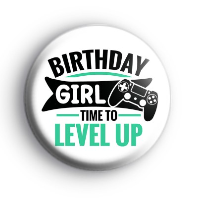 Level Up Birthday Girl Badge