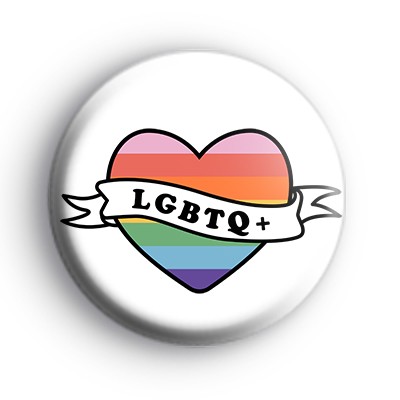 LGBTQ+ Heart Badge
