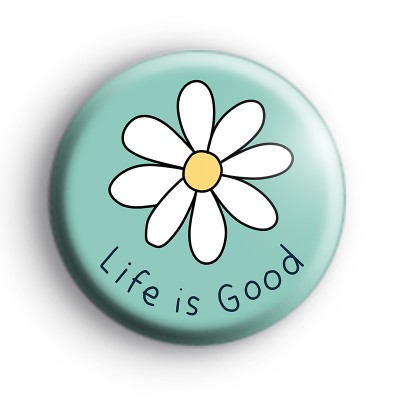 Life Is Good Flower Power Badge