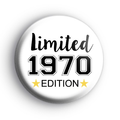 Custom Birthday Year Button Badge