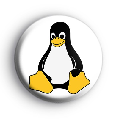 Linux Tux Penguin Badge