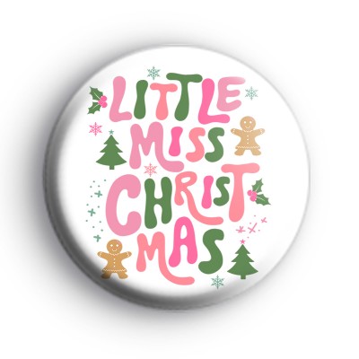 Little Miss Christmas Badge