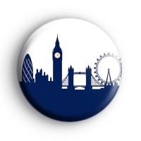 London City Skyline Button Badge Button Badges