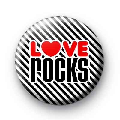 Love Rocks Heart Badge
