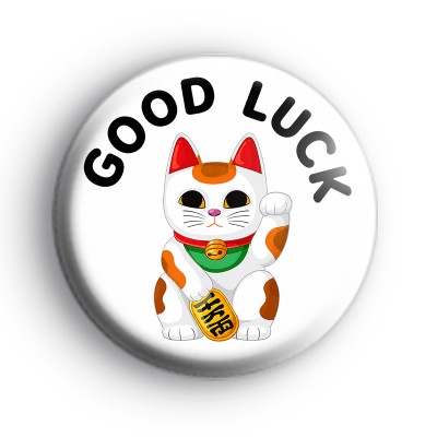 Lucky Cat Good Luck Badge