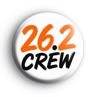 Marathon Finisher Crew Badge Button Badges