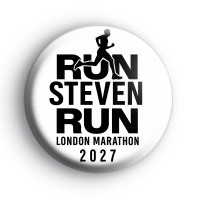 Personalised Running Supporter Badge Button Badges