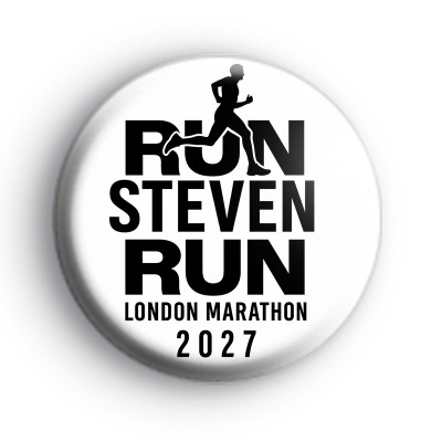 Personalised Running Supporter Badge