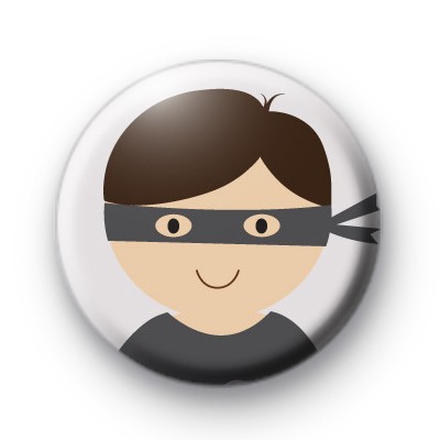 Masked Cute Superhero Badge