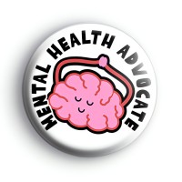 Mental Health Advocate Brain Badge