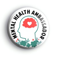 Mental Health Ambassador Brain Badge
